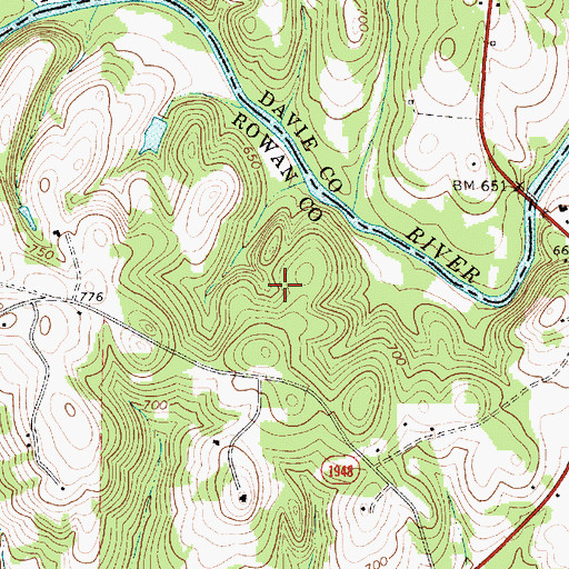 Topographic Map of Foxwood Golf Course, NC