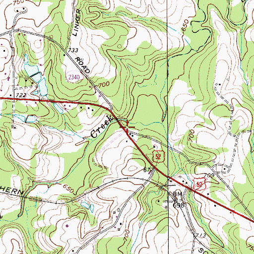 Topographic Map of Garfield (historical), NC