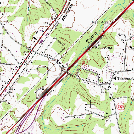 Topographic Map of Grimes (historical), NC