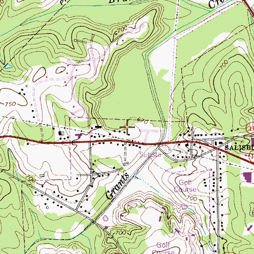 Topographic Map of Lockeland, NC