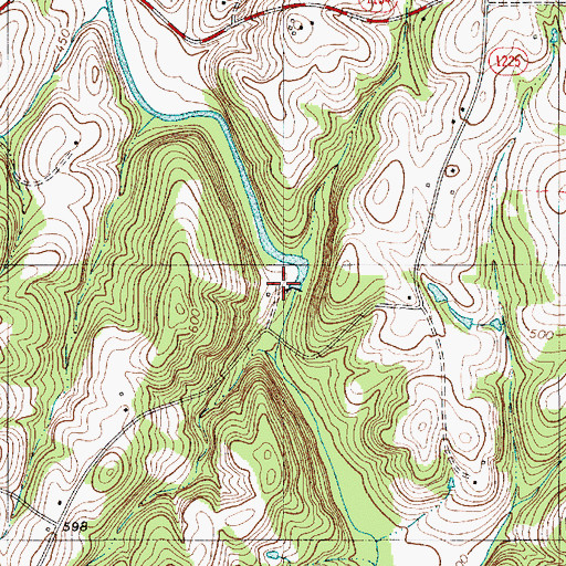 Topographic Map of Efirds Mill (historical), NC