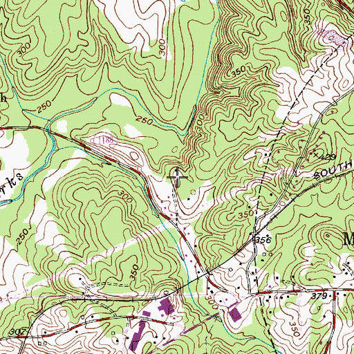 Topographic Map of Mount Gilead (historical), NC
