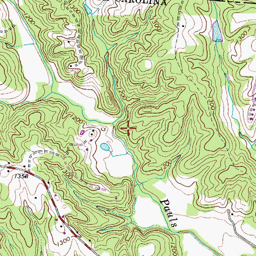 Topographic Map of Alpine (historical), NC