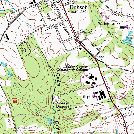 Topographic Map of Pickshin Nature Center, NC