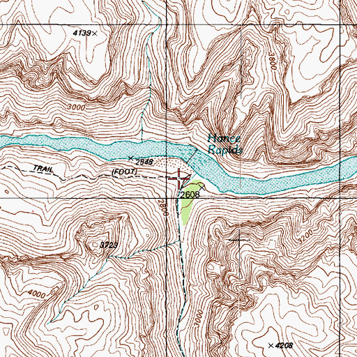 Topographic Map of Red Canyon, AZ
