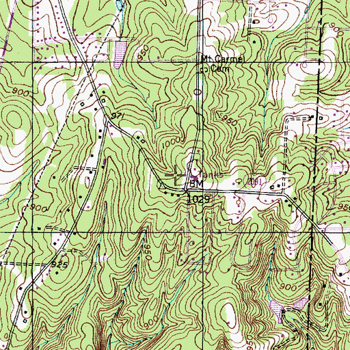 Topographic Map of Eden (historical), NC