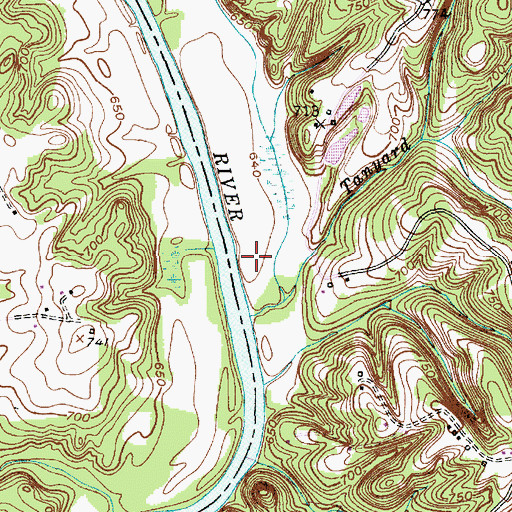 Topographic Map of Trumps Ferry (historical), NC