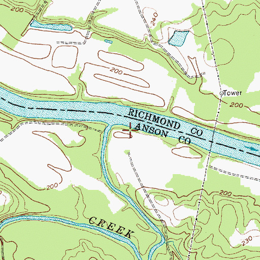 Topographic Map of Dumass Ferry (historical), NC