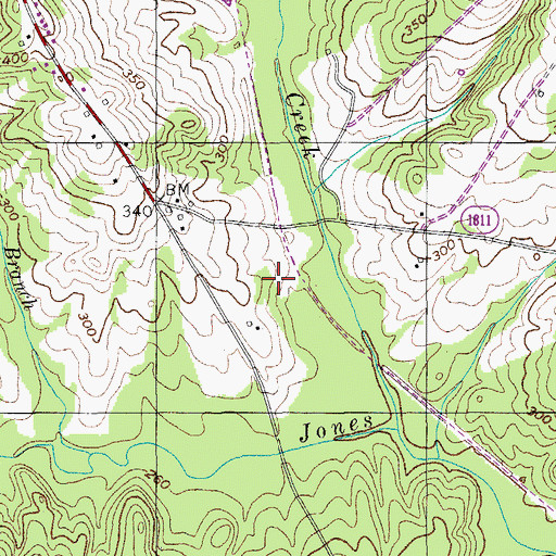 Topographic Map of Paris (historical), NC