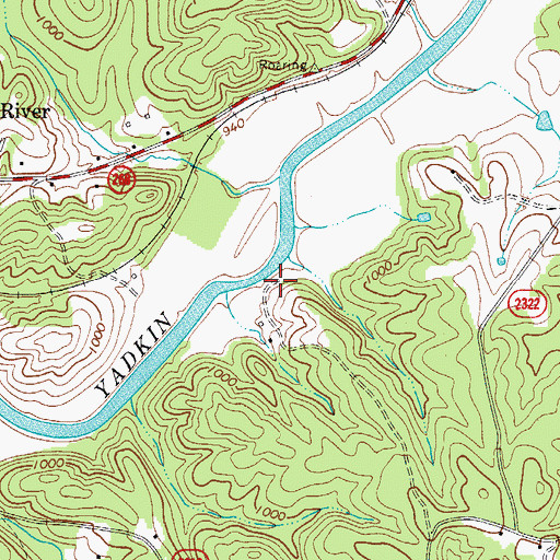 Topographic Map of Martin (historical), NC