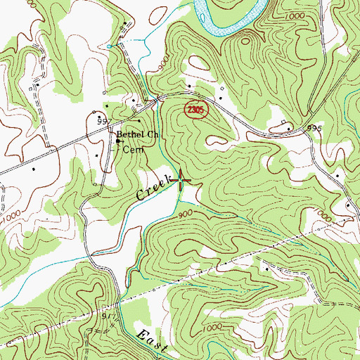 Topographic Map of Weatherspon (historical), NC