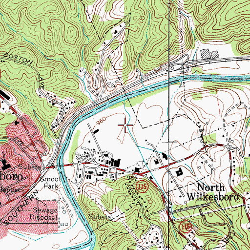 Topographic Map of YMCA Park, NC