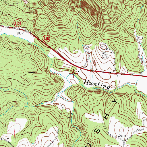 Topographic Map of Zimmerman (historical), NC