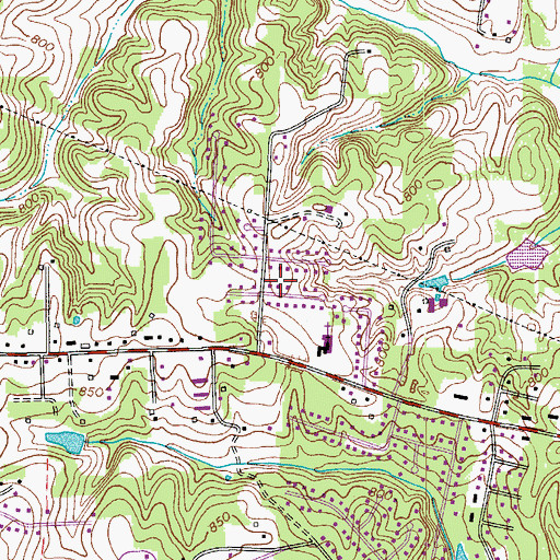 Topographic Map of Davie Gardens, NC