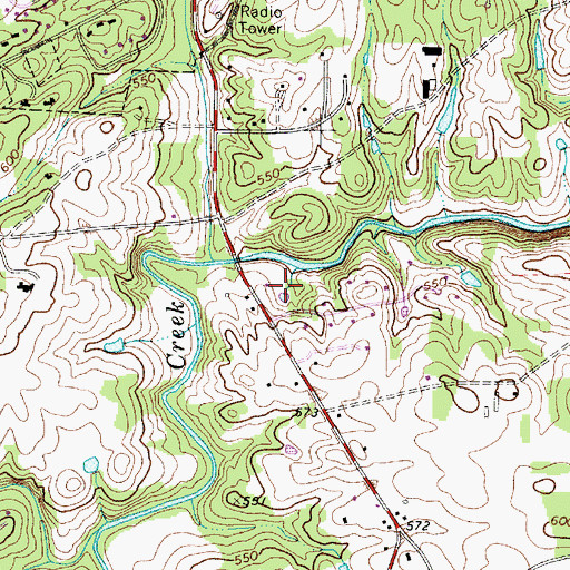 Topographic Map of Heil Leah, NC