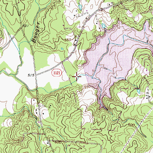 Topographic Map of Cane Creek Park, NC