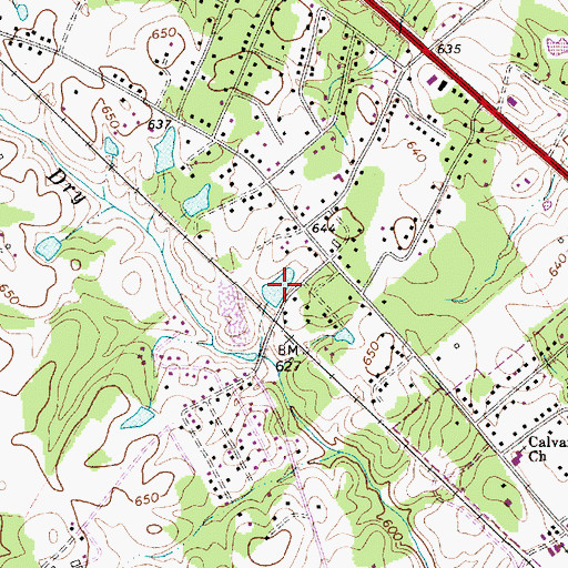 Topographic Map of Lake Minehaha, NC