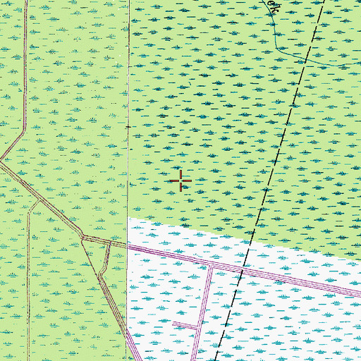 Topographic Map of Alligator River National Wildlife Refuge, NC