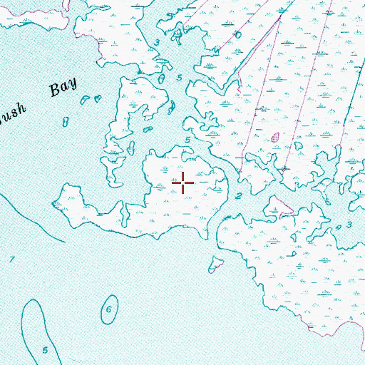 Topographic Map of Big Island, NC