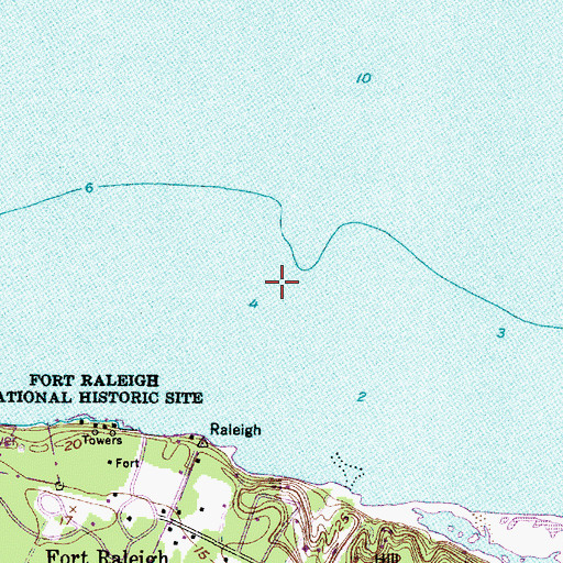 Topographic Map of Otis Cove, NC