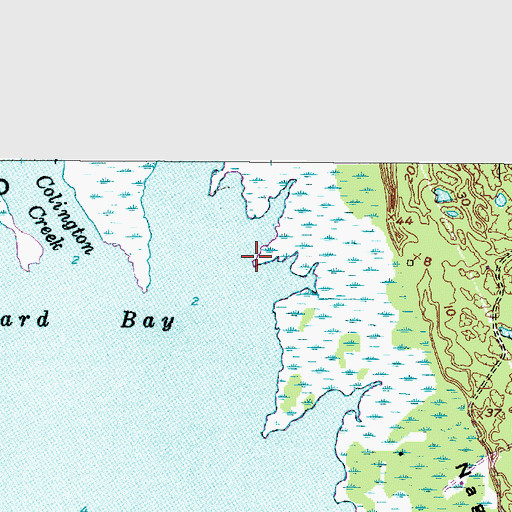 Topographic Map of Buzzard Point, NC