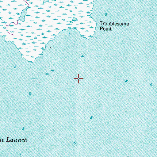 Topographic Map of Hog Island, NC