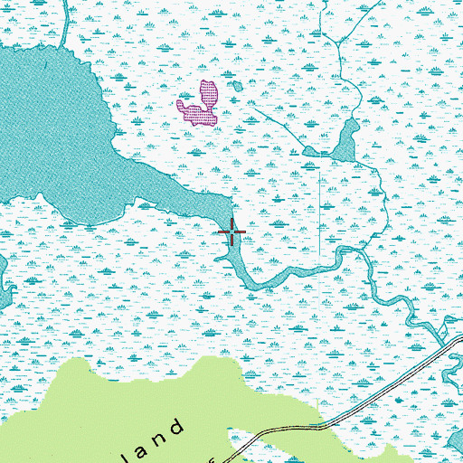 Topographic Map of Back Creek, NC