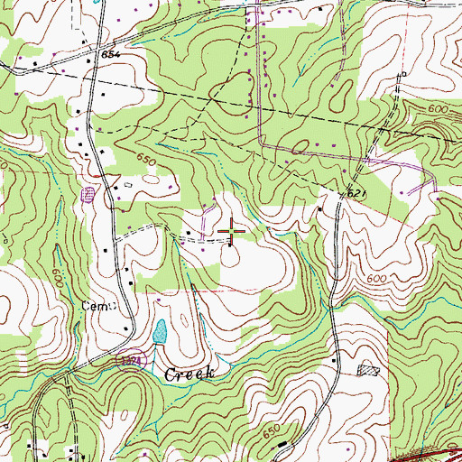 Topographic Map of Stagecoach Forest, NC