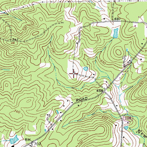 Topographic Map of Flying Elephant Ranch, NC