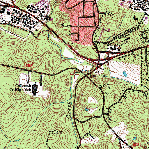 Topographic Map of High Park, NC