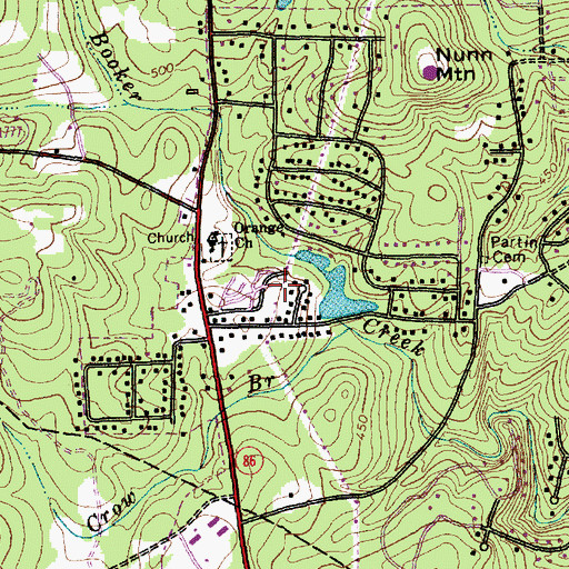 Topographic Map of Ashley Forest, NC