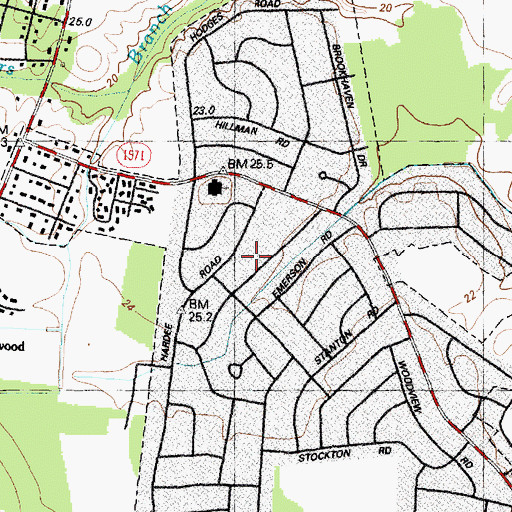 Topographic Map of West haven, NC