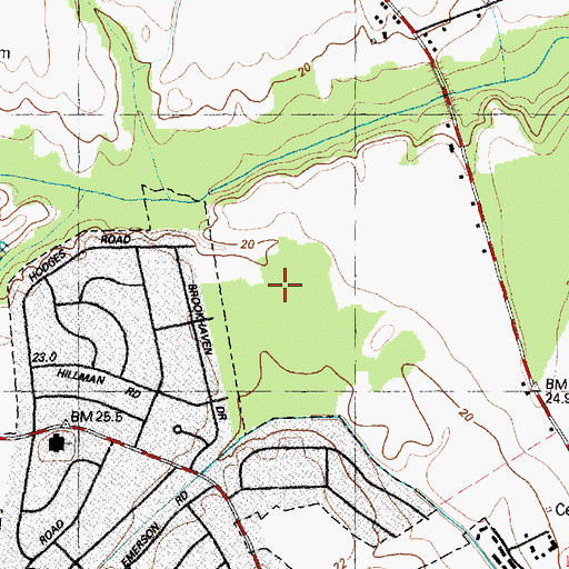 Topographic Map of Westwood, NC