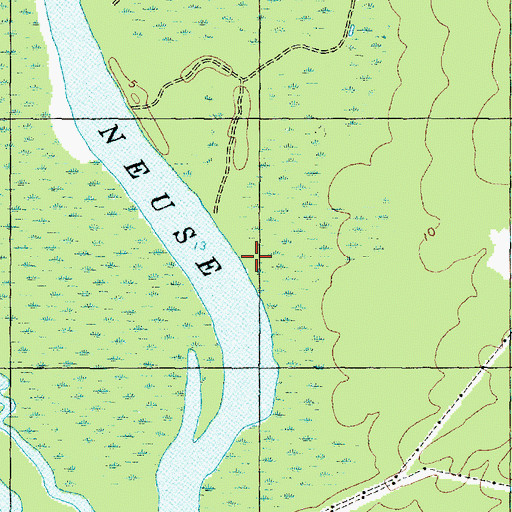 Topographic Map of Gatlin Beach, NC