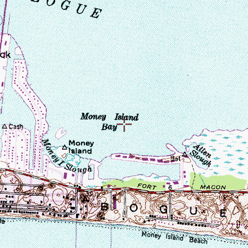 Topographic Map of Saint Egbert School, NC