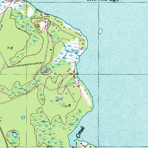 Topographic Map of Sportsmans Village, NC