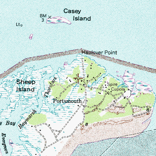 Topographic Map of Community Cemetery, NC