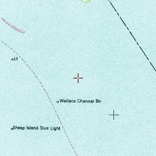 Topographic Map of Wallace Channel, NC