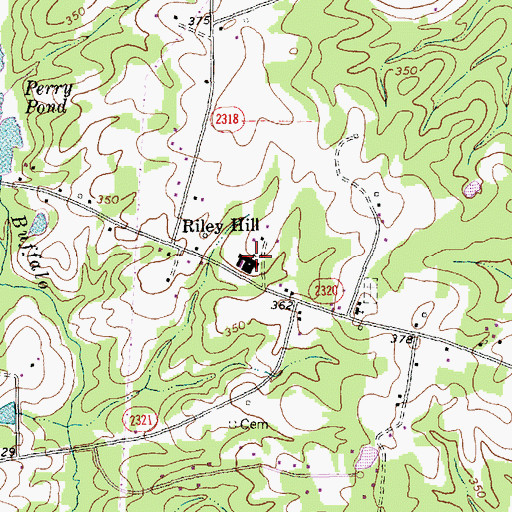 Topographic Map of Riley High - Northern Wake Optional School, NC