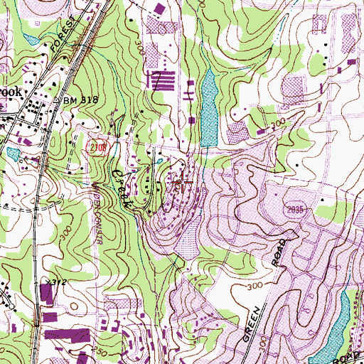 Topographic Map of Pepperdyne, NC