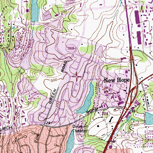 Topographic Map of North Shore, NC