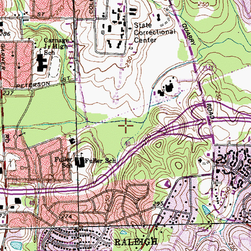 Topographic Map of Rochester Heights, NC