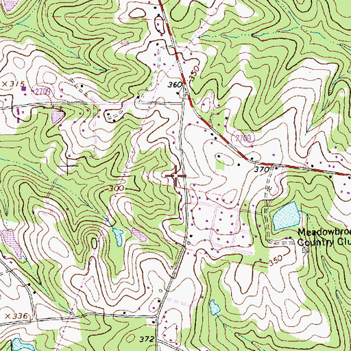 Topographic Map of White Oak, NC
