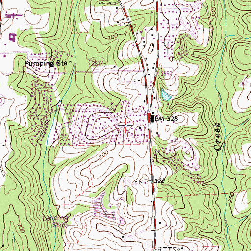 Topographic Map of Van Story Hills, NC
