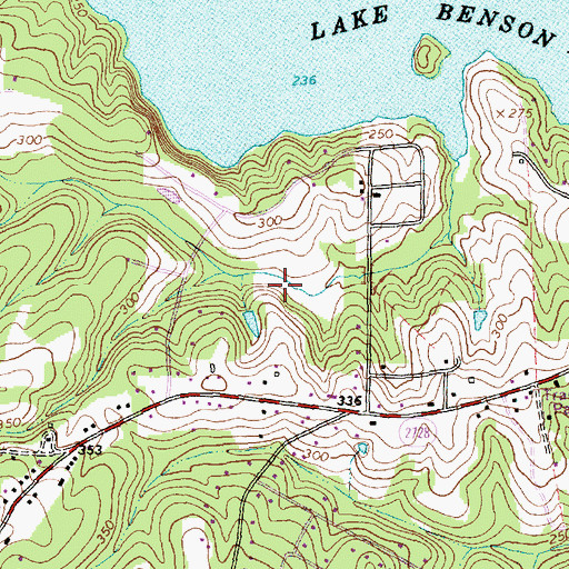 Topographic Map of Rolling Hills, NC