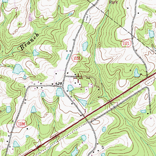 Topographic Map of Irongate, NC