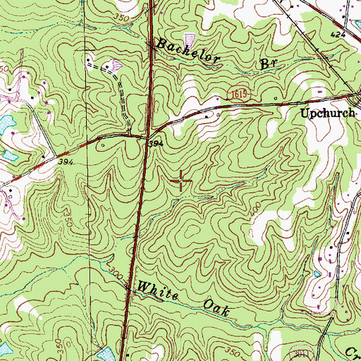 Topographic Map of Westpark Place, NC