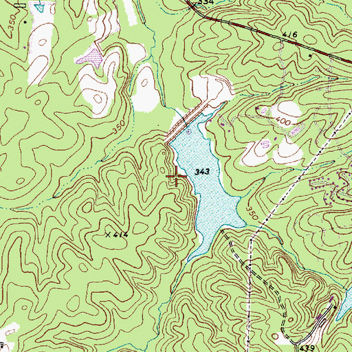 Topographic Map of Fred G Bond Metro Park, NC