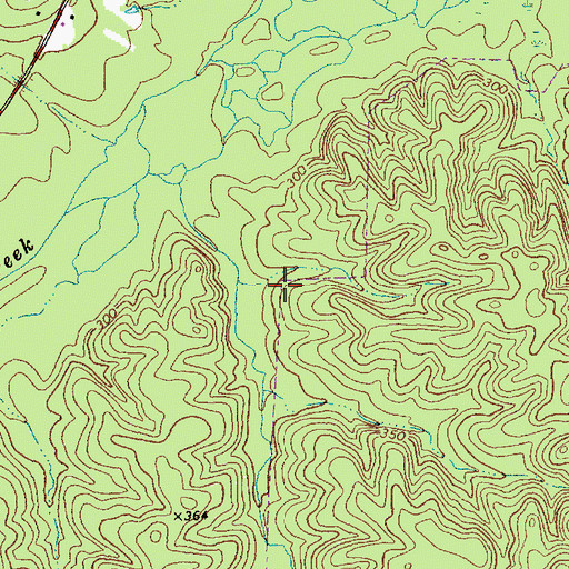 Topographic Map of Weston, NC