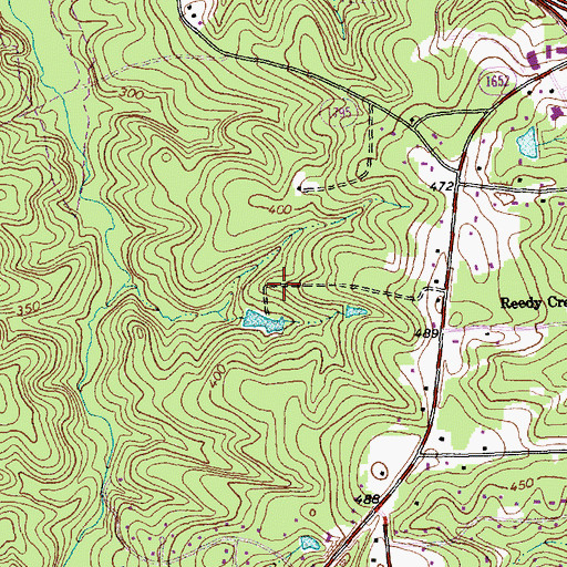 Topographic Map of Beechtree, NC